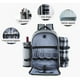 thumbnail image 5 of Mochila De Picnic Para 4 Personas Con Compartimento Refrigerador Aislado, Bolsa De Aislamiento Portátil Para Exteriores, Bolsa De Gran Capacidad Para Picnic Moyic OD013715-00, 5 of 6
