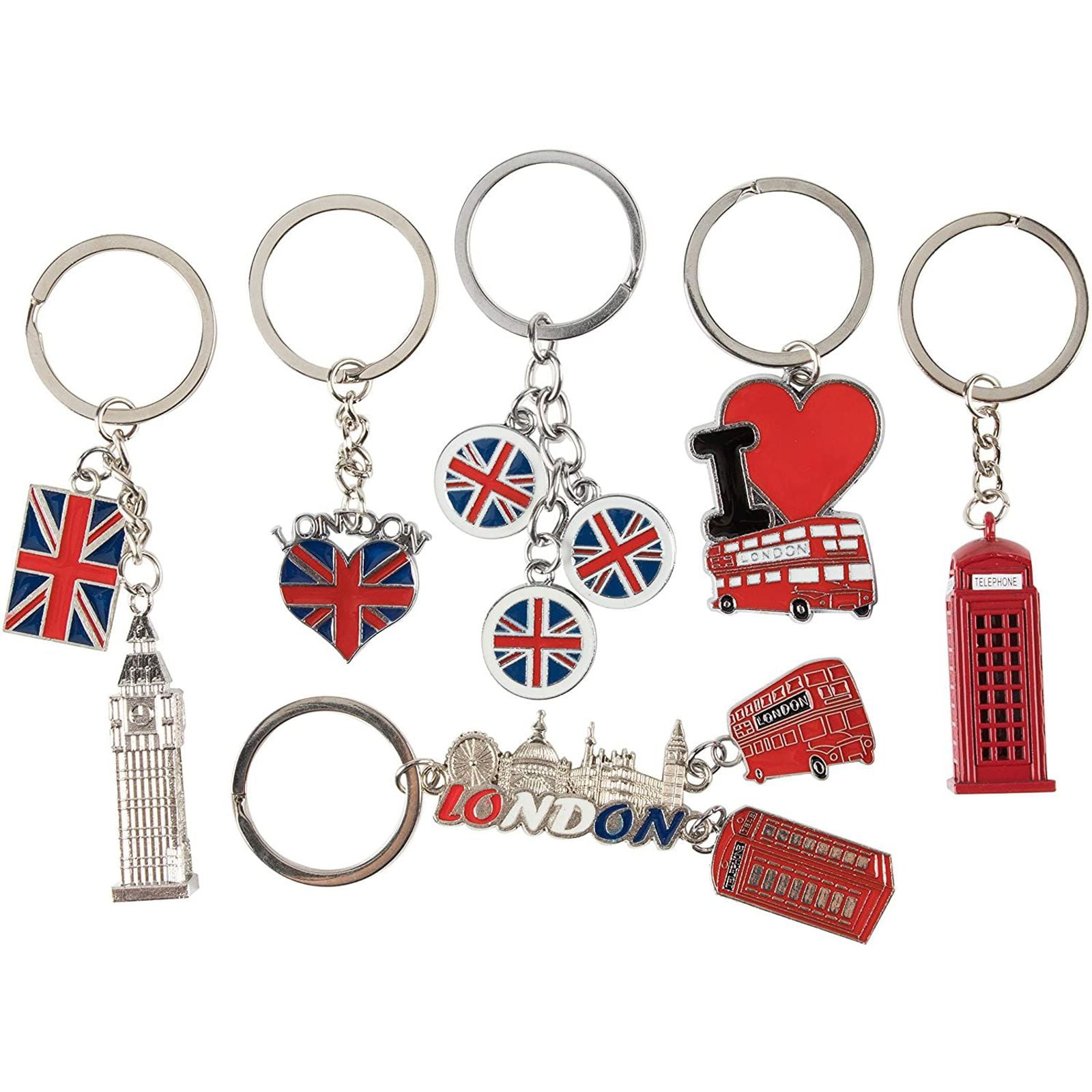 1Pcs Big Ben England London Souvenir Keychain Keyring Metal Car Key Chain Ring 