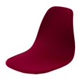 thumbnail image 1 of Funda elástica para asiento de silla, color liso, extraíble, para banquetes y hoteles vino rojo, 1 of 9