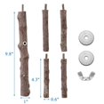 thumbnail image 2 of Soporte de madera natural Mogoko para loros y pájaros, 2 of 8