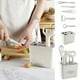 thumbnail image 5 of Juego de utensilios de cocina con soporte | Tijeras de cocina, cuchillo de cocina, mini batidor, abridor de botellas, pelador | Mango ergonómico, dispositivos resistentes a la oxidación | Accesorios, 5 of 8