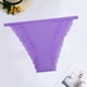 thumbnail image 2 of Gibobby Ropa interior de encaje sexy Mujeres Boyshort Bragas sexy Ropa interior de tiro bajo Calzoncillos cómodos Lencería femenina(Morado,CH), 2 of 4