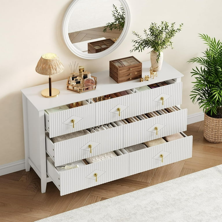 knee length dresses for ladies Benjara Nic 54 Inch Modern Tall Dresser Chest, 5 Drawers, Round Knobs,  Silver main image 1