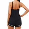 thumbnail image 4 of BLVB Women's Summer Pajamas Sets Casual Comfy Spaghetti Strap Cami Tops and Shorts 2 Piece Outfits Pjs Sleepwear, 4 of 4