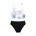 thumbnail image 3 of Big Girl Swimsuits 13-14 Years Girl Bathing Suit with Adjustable Straps Bathing Suits Quick Dry Swimsuit Swimsuits Tropical Print Swimwear Beach Vacation Swimsuit, 3 of 5