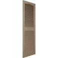 thumbnail image 2 of 14 1/2"W x 80"H EverColor Open Louver Shutters, w/Installation Shutter-Lok's & Matching Screws (Per Pair), French Roast, 2 of 8