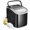 Matte Black, variant on Havato Portable Countertop Ice Maker, One-Button Operation,  26Lbs/24H Efficient Ice Machine with Handle/ Scoop/Basket for Kitchen/Office/Bar and Party, Red