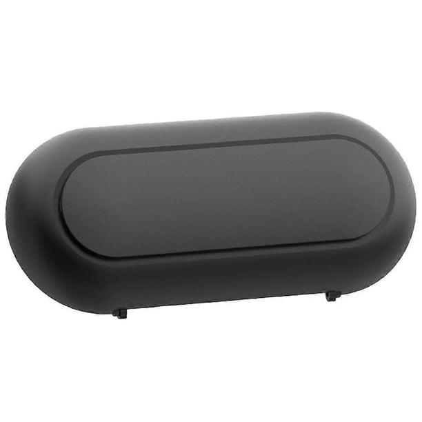 Car Sunglasses Storage Box with Sun Visor Clip for Bank Cards ABS Black One-handed Operation