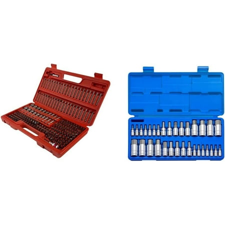 

Sunex 9729 Master Bit Set 208Piece & NEIKO 10288A Allen Hex Bit Socket Set 32 Piece SAE and Metric Allen Socket Set Allen Head Hex Key Socket Set Made with S2 Steel