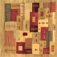 thumbnail image 1 of Ahgly Company Indoor Square Abstract Brown Contemporary Area Rugs, 5' Square, 1 of 4