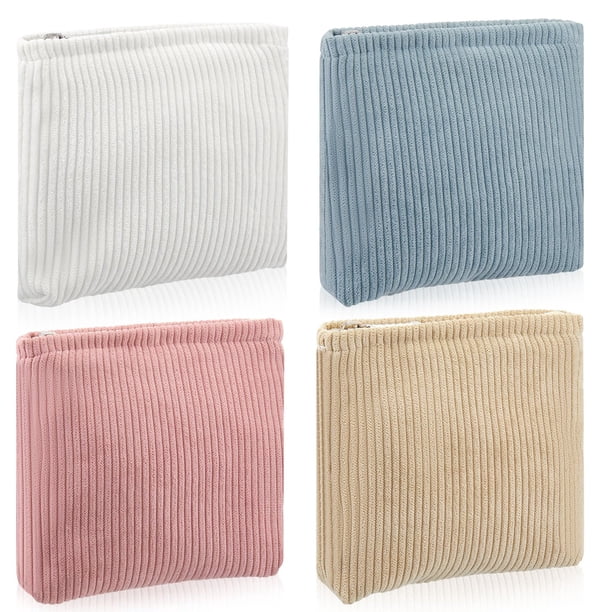 Set de 4 bolsas de maquillaje Abbylike Floral de pana