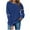 D-Navy, variant on Mgmyaa Womens Sweatshirts - Halloween Graphic Crewneck Tops Long Sleeve Hoodless Sweatshirts
