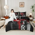 thumbnail image 4 of Castle Fairy Fast Car 3-Piece Full Size Comforter Sets,Extreme Sport Bedding Comforter Set,Car Theme Lightweight Bedding Sets,Luxury Boys Bedroom Decor,Reversible, 4 of 8