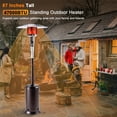 thumbnail image 4 of HZWDD 47000 BTU Outdoor Propane Patio Heater with Portable Wheels, 88 inch Standing Gas Outside Heater Stainless Steel Burner Commercial & Residential, 4 of 7