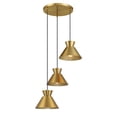 thumbnail image 4 of Multi-Point Chandelier in Natural Brass, 4 of 7