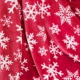 thumbnail image 4 of Washranp Plush Christmas Blanket Snowflake Print Thicken Keep Warm Elk Print Sofa Bed Blanket for Home, 4 of 5