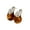 Silver Plated-brown, variant on Minimalist Oval Resin Earrings Jewelry for Sensitive Ears & Everyday Elegance