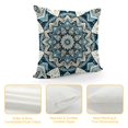 thumbnail image 4 of YANMS Blue Ceramic Pattern Throw Pillow Covers Floral Geometric Flower Pillowcases Cushion Cover for Men Women Sofa Bed, 4 of 5