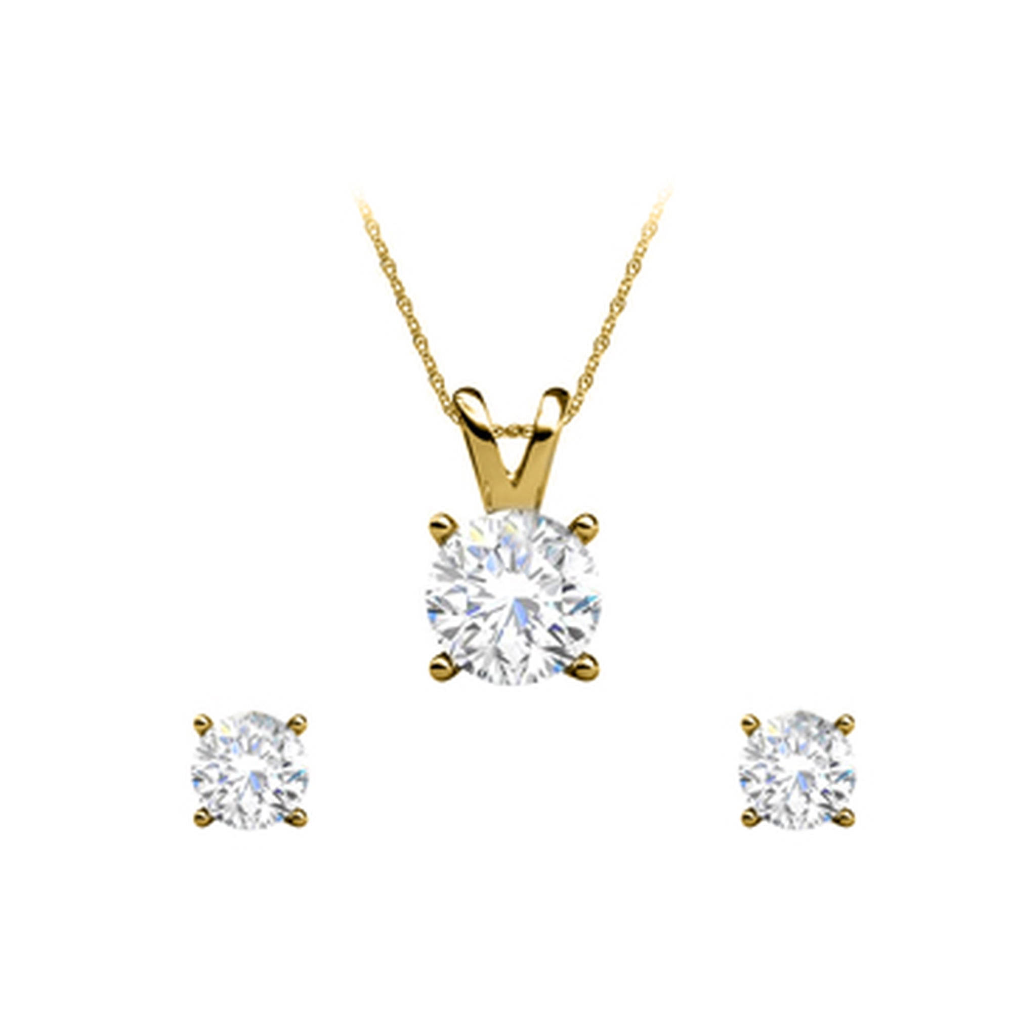 April Birthstone Half Carat Diamond Earrings Pendants Walmart Canada