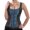 Blue, variant on Corset Zip up Women Role Playing Peacock Bustier Blue L