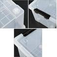 thumbnail image 3 of 22 Quart Clear Latching box, Plastic Storage Bin with Wheels, 6 Packs, 3 of 14