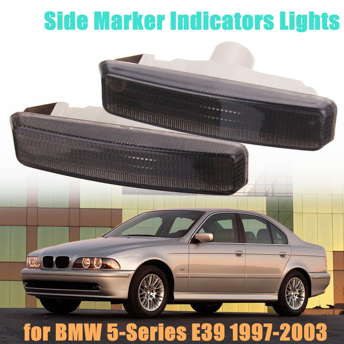 19972003 BMW E39 LED SIDE MARKER BLINKERS SIGNALS LIGHT LAMPS Sedan SMOKE Car & Truck Side