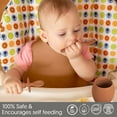 thumbnail image 3 of Sperric Baby Led Weaning Silicone Feeding Set of 8 - Best Bibs, Spoons, and Drinking Cups - for Boys, Girls, Toddlers, and Baby Led Weaning - Smooth, Waterproof Material for Practical Eating Utensils, 3 of 5