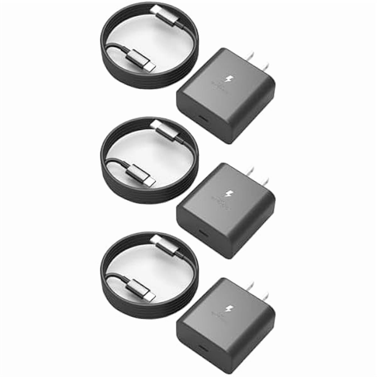 AoVoTo 45W USB C Charger Super Fast Type C Charging Compatible with Samsung Galaxy S26 S25 S24 S23 Ultra S26+ S25+ S24+ S23+and More Series,PPS Wall Android Phone Charger & 6ft C Cable Cord（3 Pack）