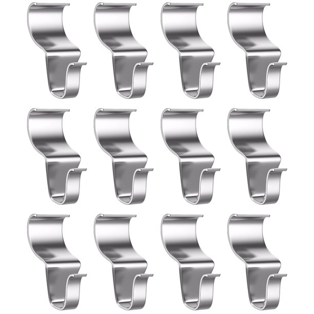 Speravity Gancho de 12 uds, Clip de revestimiento de vinilo fino para colgar, colgador de guirnalda para exteriores, herramienta de cocina y baño de alta Artesanía Speravity TO001940-00