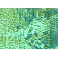 thumbnail image 1 of Ahgly Company Indoor Rectangle Abstract Turquoise Blue Modern Area Rugs, 3' x 5', 1 of 4