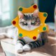 thumbnail image 5 of Collar De Gato Collar De Cono para Perro, Collar Protector para Mascotas, Collar De 2 Piezas para Recuperación De Lesiones para Perros Y Gatos Amarillo, M, 5 of 5