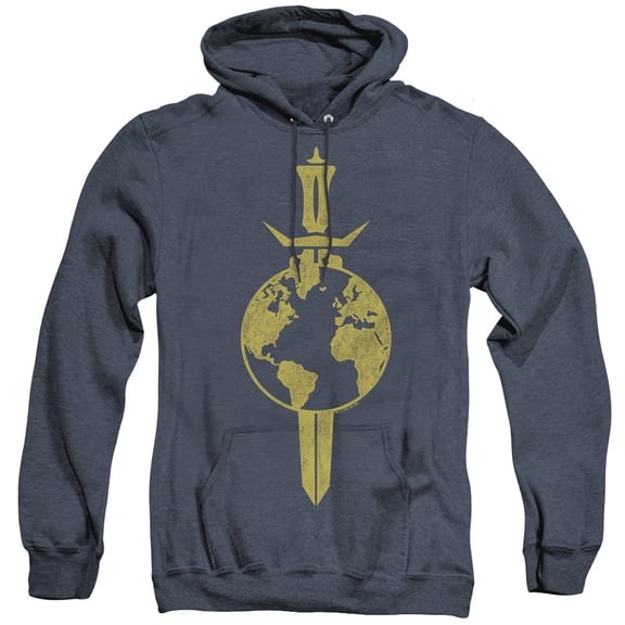Star Trek Terran Empire Adult Heather Hoodie Sweatshirt Navy