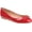 Red, variant on Journee Womens Kim Slip On Round Toe Ballet Dress Flats