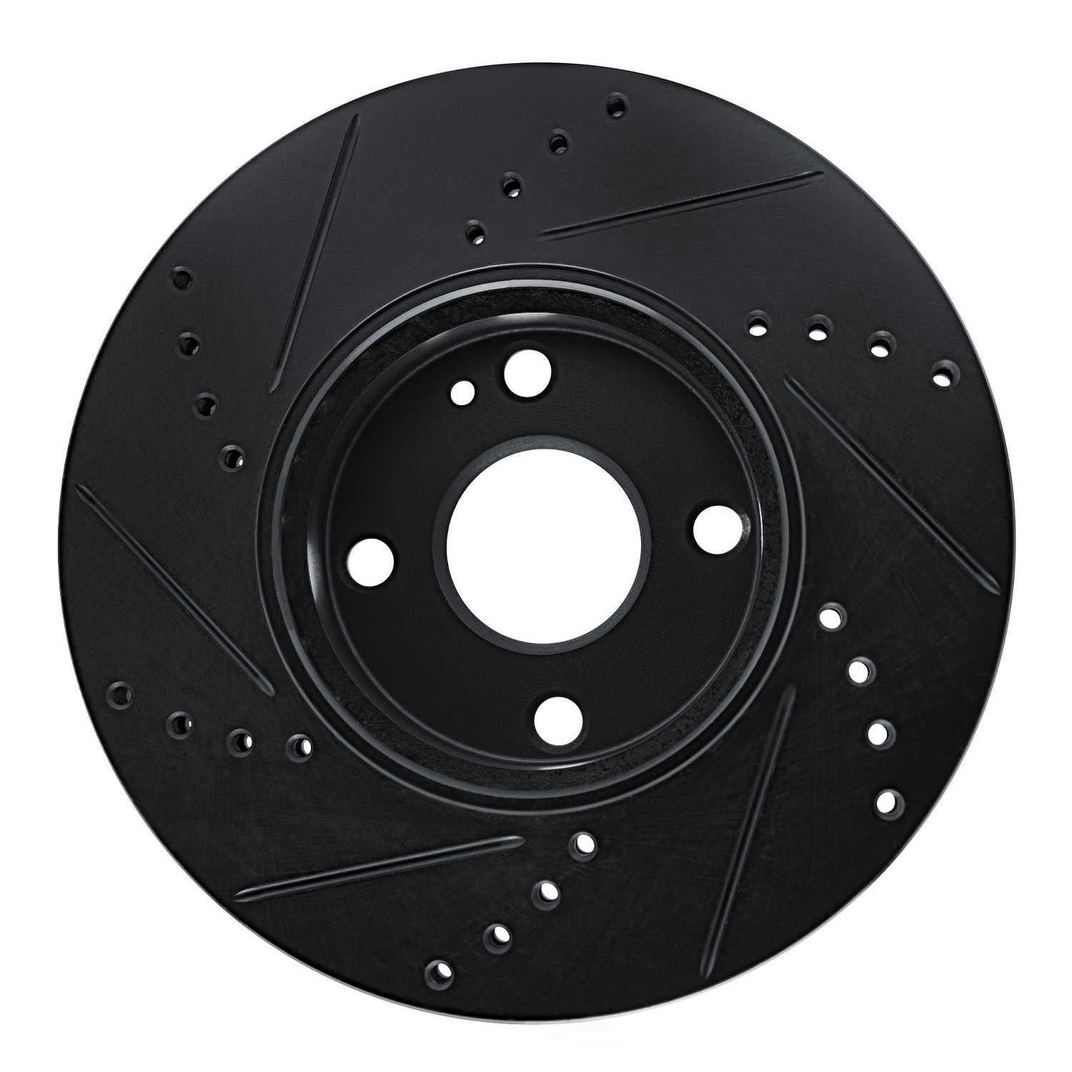 Dynamic Friction Company 633-91003R DFC Brake Rotor - Drilled And Slotted - Black