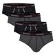 thumbnail image 1 of Sloggi calzoncillos hombre 4-pack - Start midi C4P box, algodón Negro/Gris Oscuro L (Large), 1 of 3