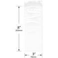 thumbnail image 2 of Plymor 3" x 8" (Pack of 500), 2 Mil Zipper Reclosable Plastic Bags, 2 of 3