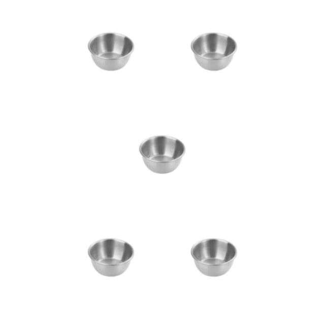 Tazón de Inmersión Multifuncional Billuyoard Solución Ligera y Portátil tazas de salsa de acero inoxidable 5 cm (lijado) Type2 NO2