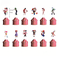 thumbnail image 3 of New personalized and creative virtual circus adventure themed birthday party decorations, including birthday banner, balloons, and cake topper set, suitable for parties and gatherings, 3 of 5