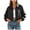 Grey-nN0hW, variant on Loose Casual Jacket Polka Dot Zip Up Bubble Cuff Cropped Jackets Crop Jacket Dressy Casual Long Sleeve Zip Up Coats