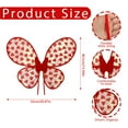 thumbnail image 3 of DAMAI Colorful Fairy Wings - Stretchy Butterfly Wings, Fairy Wings with Adjustable Strap Heart Printed Butterfly Costume for Valentines Day, 3 of 9
