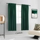 thumbnail image 2 of Cortinas de ventana DONREN, color verde esmeralda oscuro, opacas, 160 cm, 2 of 7