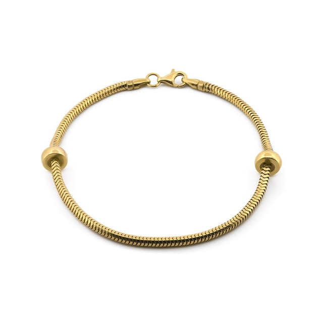 Pulsera Pulso Dama Casa del Anillo Oro Sólido 14K amarillo 19 cm