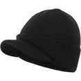 thumbnail image 1 of ER Gorro de invierno para hombre con borde cálido y puños de punto doble copa C brillar Electrónica, 1 of 5