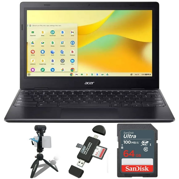 Acer Chromebook 311 11.6" HD Laptop Intel Celeron N4500, 4GB Memory, 64GB eMMC - Star Black Bundle
