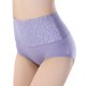 thumbnail image 4 of Gibobby Ropa interior bikini elástica para mujer Ropa interior holgada algodón cintura alta cómoda talla grande para mujer （Morado， XL), 4 of 5