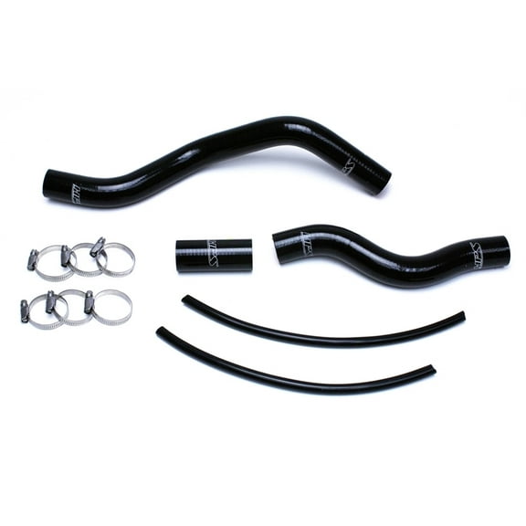 HPS Black Reinforced Silicone Radiator Hose Kit Coolant for Honda 01-05 Civic 1.7L Automatic Trans.