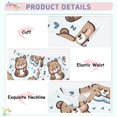 thumbnail image 4 of Sleeping Cute Happy Bear Cotton Pajamas 2 Piece Set Sleepwear Soft and Comfortable Homewear Nightwear, 4 of 7