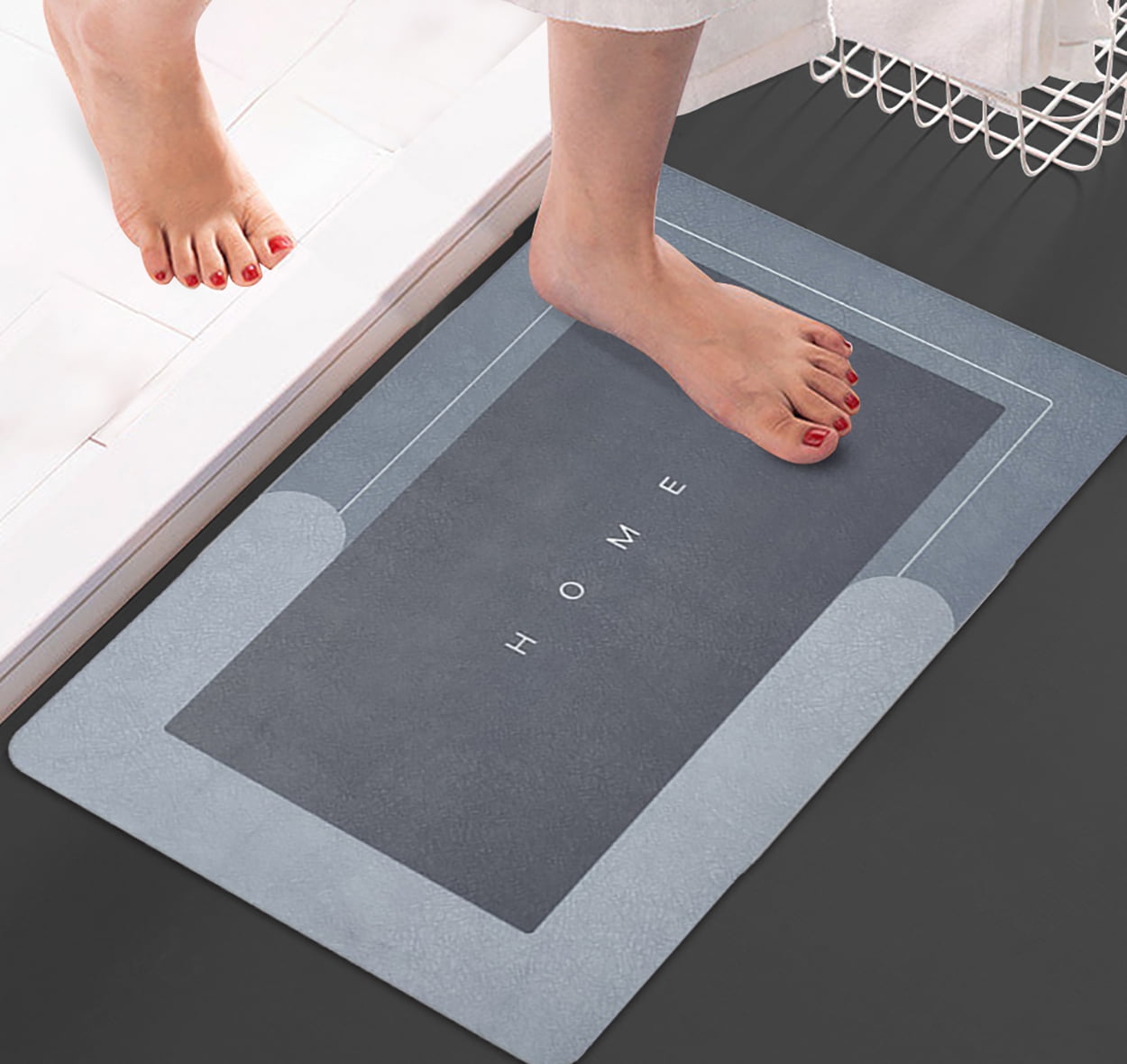Super Absorbent Bath Mat Bathroom Rug, NonSlip Absorbent Washable