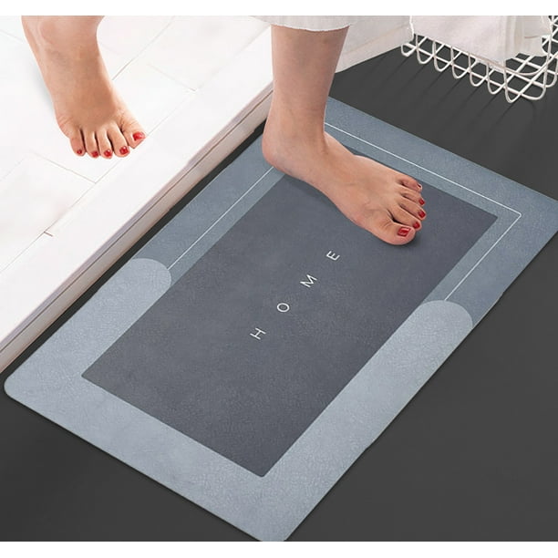Super Absorbent Bath Mat Bathroom Rug, NonSlip Absorbent Washable