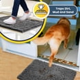 thumbnail image 6 of Muddy Mat® | Super Absorbent Door Mat Indoor, Microfiber Quick Dry Chenille Entryway Rug, Non-Slip Front Door Mat, Indoor Mats for Entryway, Machine Washable Pet Rug, Grey 24"x72", 6 of 6